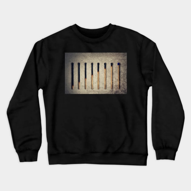 burnt matches stairsteps Crewneck Sweatshirt by psychoshadow